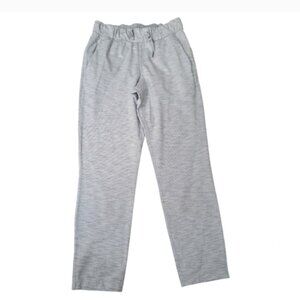 Lululemon Grey Casual  Jogger Pullon Pants 27" Sz 4 Pockets waist drawcord